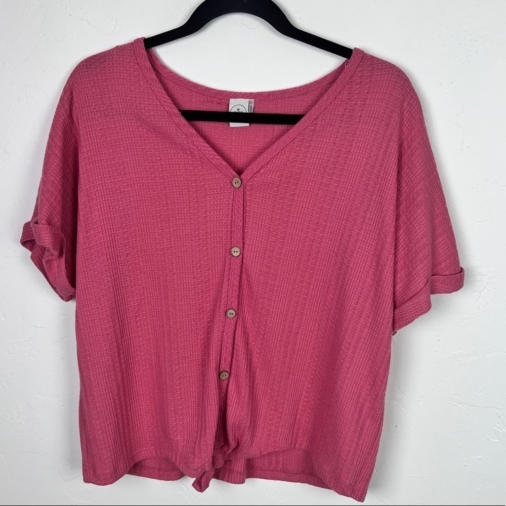 Paper Crane front tie shirt